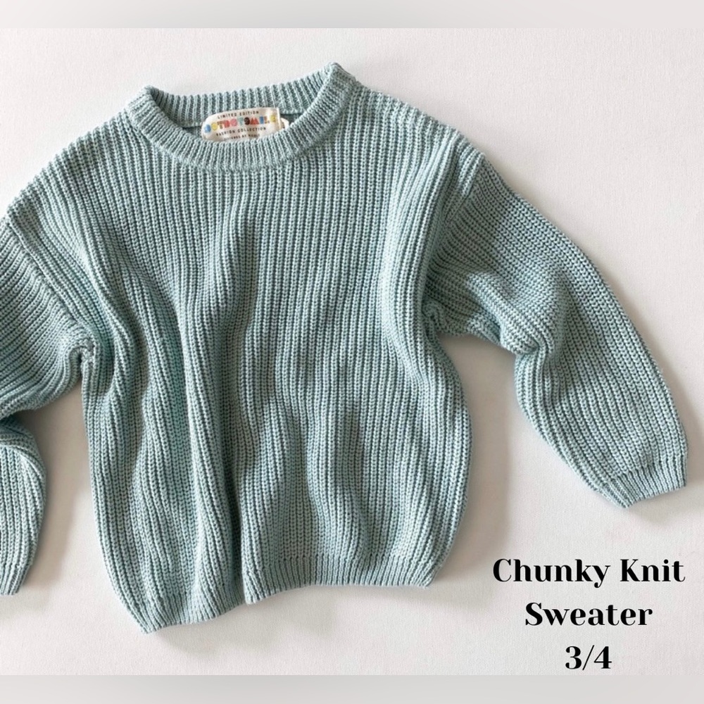 Nwt dotdotsmile chunky knit sweater size 3/4
